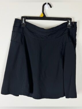 Athleta Women's All Day Skort Skirt Mid Rise Bone black Size 8